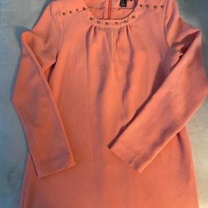 Peach long sleeve dress